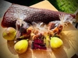 A picture containing fruit, meal

Description automatically generated